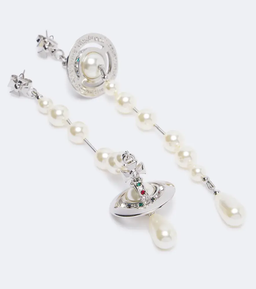 Vivienne Westwood Orb embellished drop earrings | Thumbnail 2 Vivienne Westwood Orb embellished drop earrings | Thumbnail 2