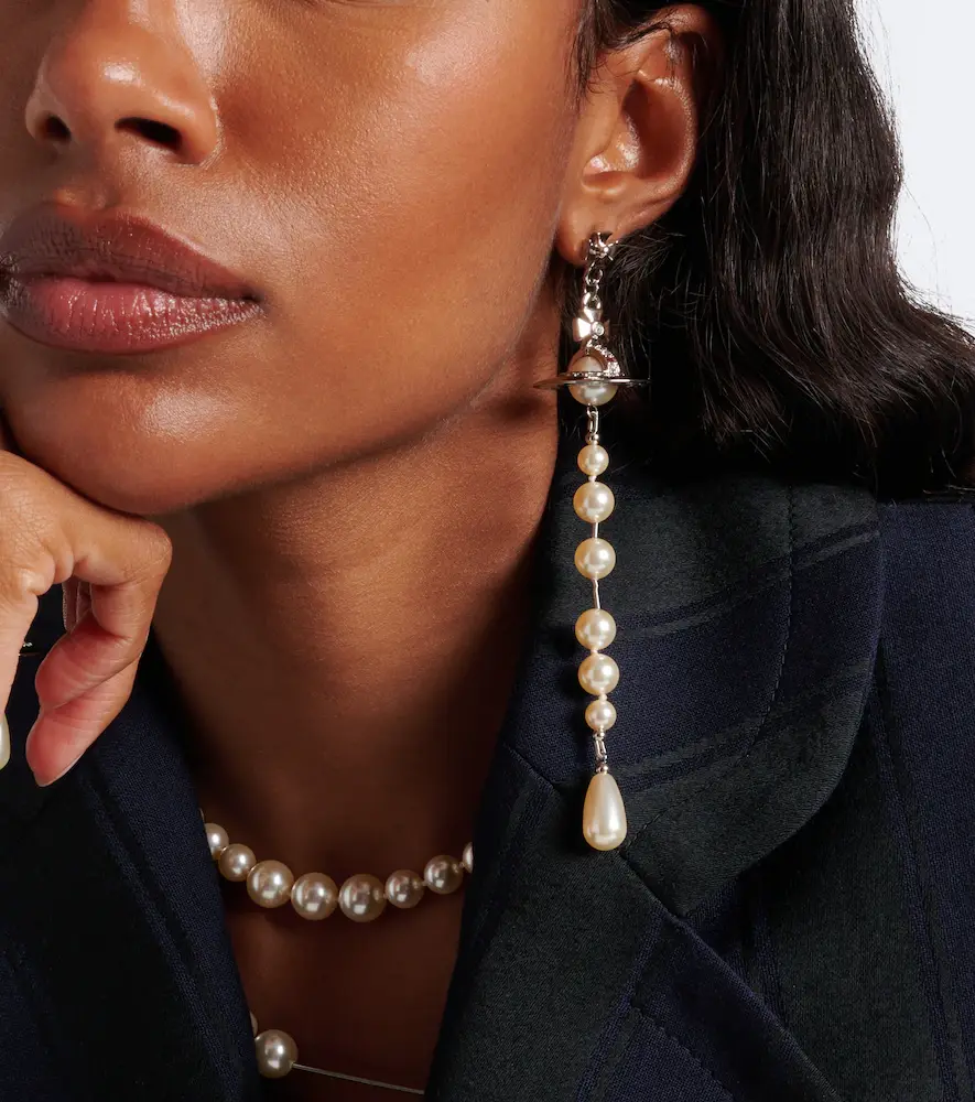 Vivienne Westwood Orb embellished drop earrings | Thumbnail 3 Vivienne Westwood Orb embellished drop earrings | Thumbnail 3