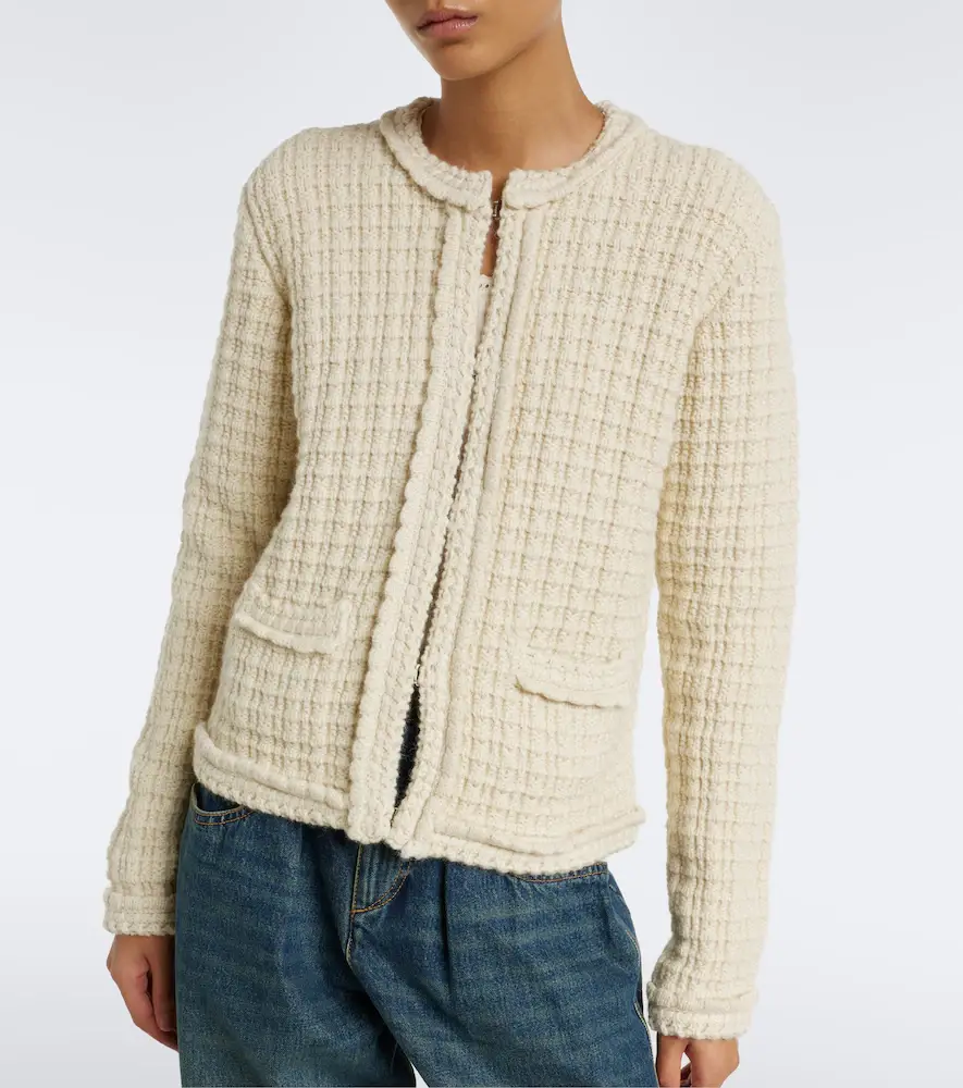 Isabel Marant Hortense wool and alpaca cardigan | Thumbnail 4 Isabel Marant Hortense wool and alpaca cardigan | Thumbnail 4