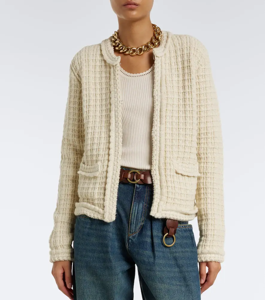 Isabel Marant Hortense wool and alpaca cardigan | Thumbnail 5 Isabel Marant Hortense wool and alpaca cardigan | Thumbnail 5