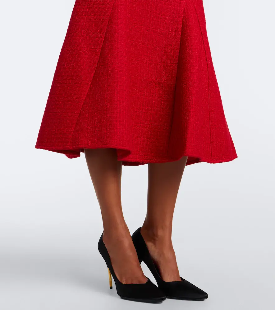 Roland Mouret Belted asymmetric bouclé cocktail dress | Thumbnail 4 Roland Mouret Belted asymmetric bouclé cocktail dress | Thumbnail 4