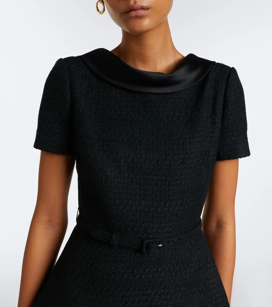 Roland Mouret Belted peplum bouclé cocktail dress | Thumbnail 4 Roland Mouret Belted peplum bouclé cocktail dress | Thumbnail 4