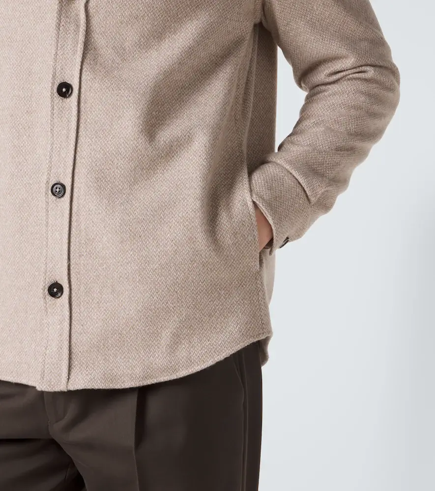 Zegna Cashmere and silk overshirt | Thumbnail 2