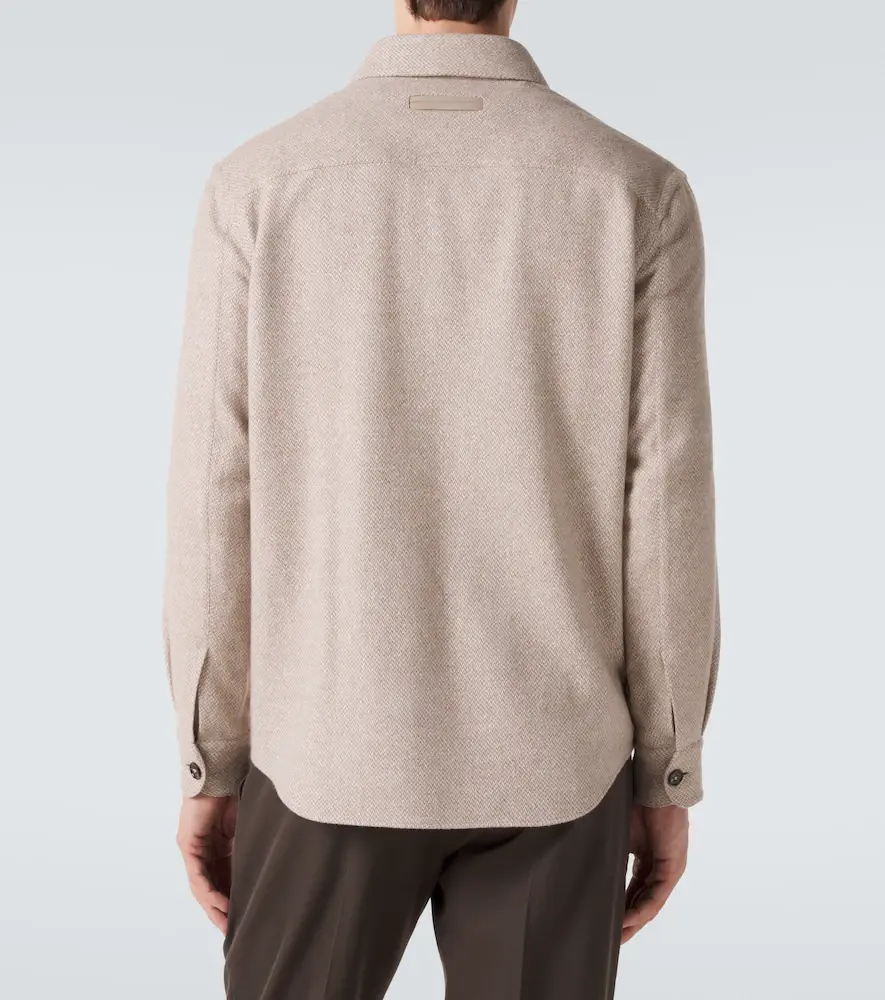 Zegna Cashmere and silk overshirt | Thumbnail 4