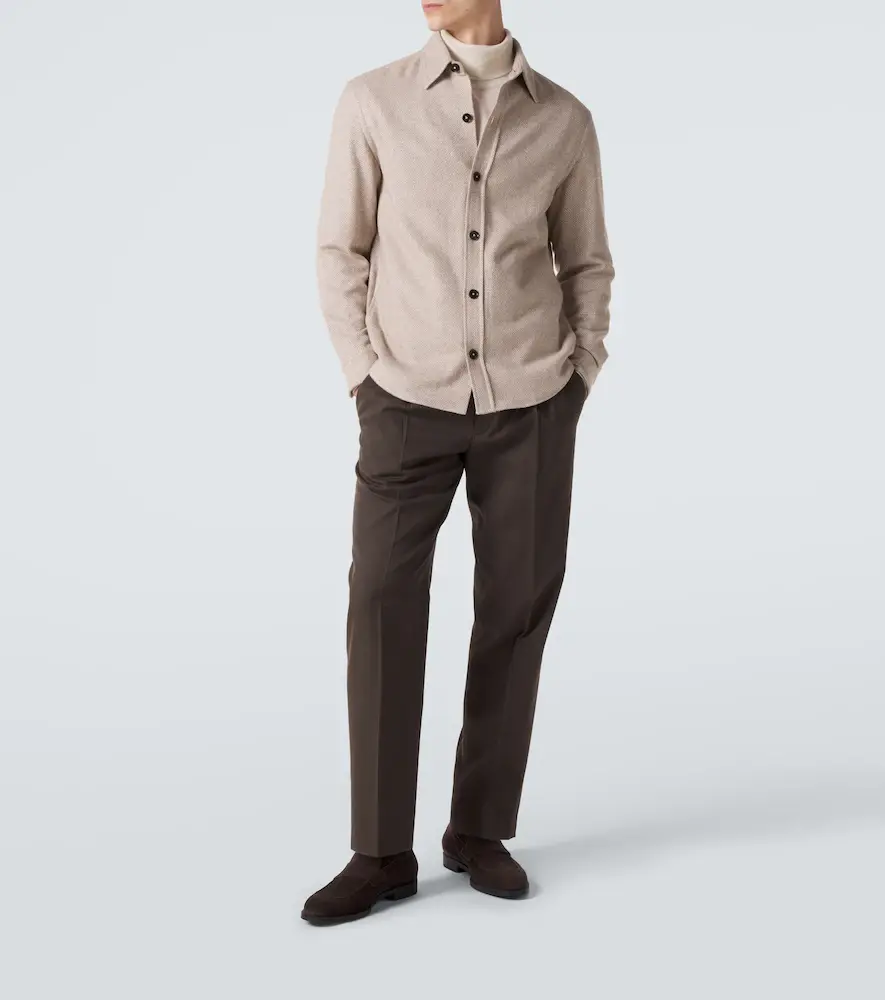 Zegna Cashmere and silk overshirt | Thumbnail 5