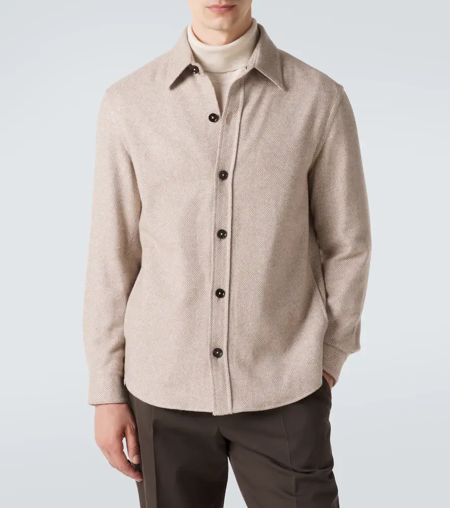 Zegna Cashmere and silk overshirt | Thumbnail 6