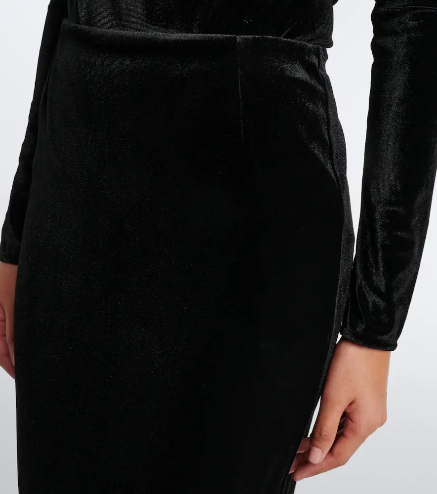 Mugler Velvet pencil skirt | Thumbnail 6 Mugler Velvet pencil skirt | Thumbnail 6