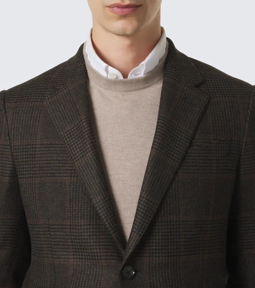 Zegna Prince of Wales check cashmere blazer | Thumbnail 5 Zegna Prince of Wales check cashmere blazer | Thumbnail 5