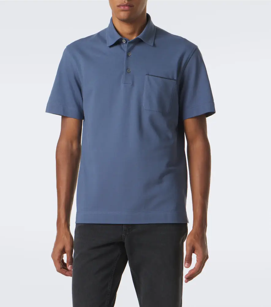 Zegna Cotton piqué polo shirt | Thumbnail 2 Zegna Cotton piqué polo shirt | Thumbnail 2