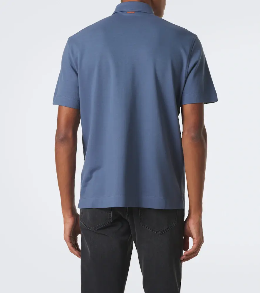 Zegna Cotton piqué polo shirt | Thumbnail 7 Zegna Cotton piqué polo shirt | Thumbnail 7