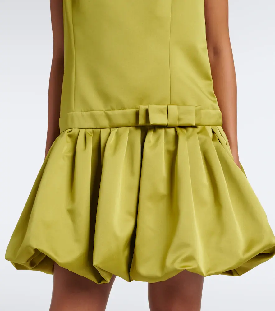 Plan C Bow-detail satin minidress | Thumbnail 2