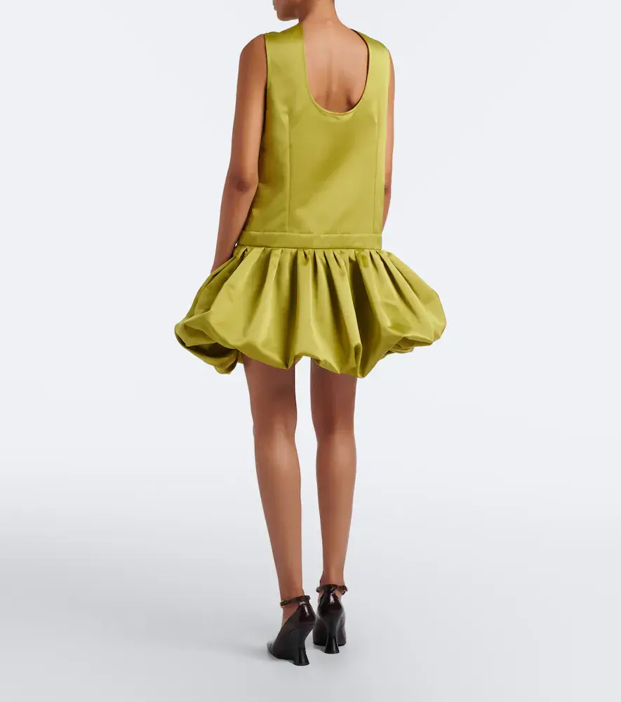 Plan C Bow-detail satin minidress | Thumbnail 3