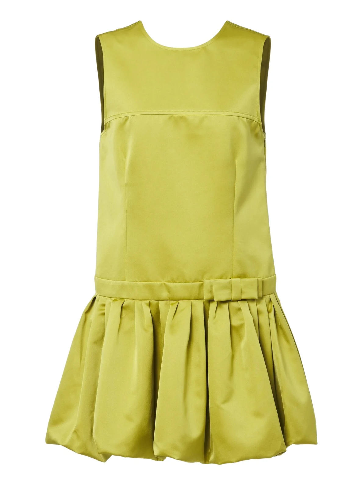 Plan C Bow-detail satin minidress