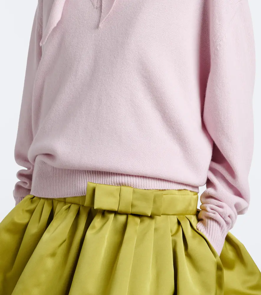 Plan C Tie-neck wool and cashmere sweater | Thumbnail 4