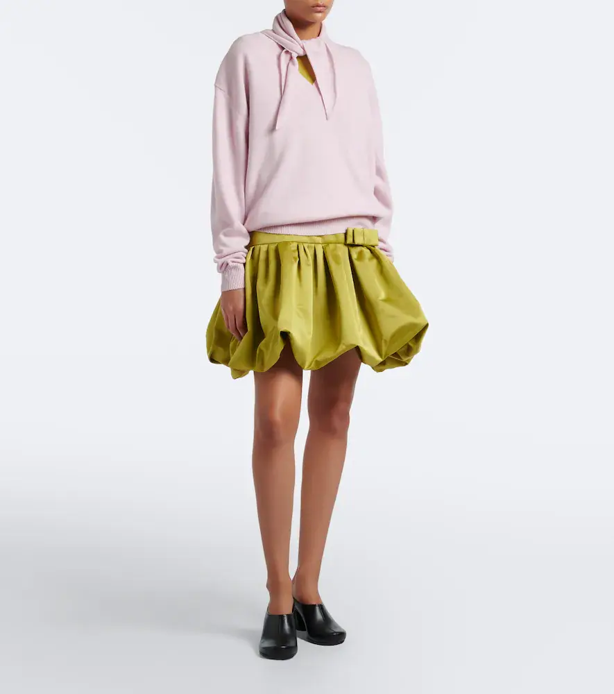 Plan C Tie-neck wool and cashmere sweater | Thumbnail 5