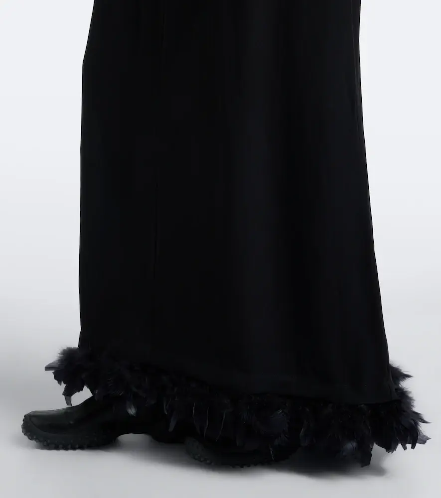 Plan C Feather-trimmed gown | Thumbnail 5 Plan C Feather-trimmed gown | Thumbnail 5