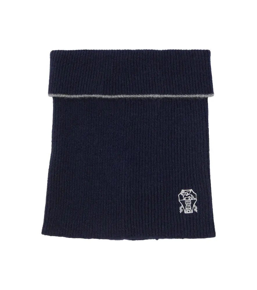 Brunello Cucinelli Logo cashmere snood