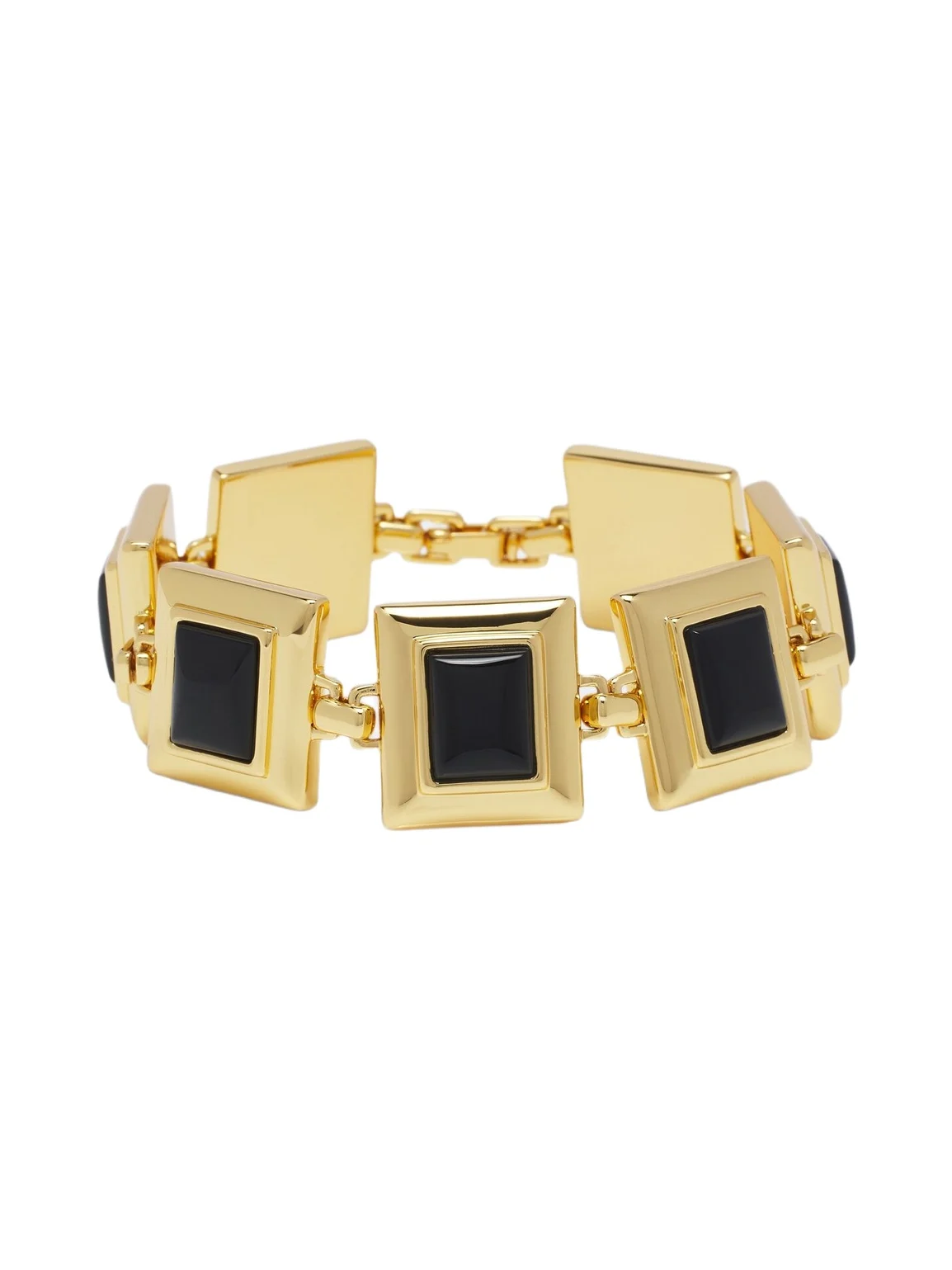 Déhanche Déhanche Onyx 18kt gold-plated bracelet