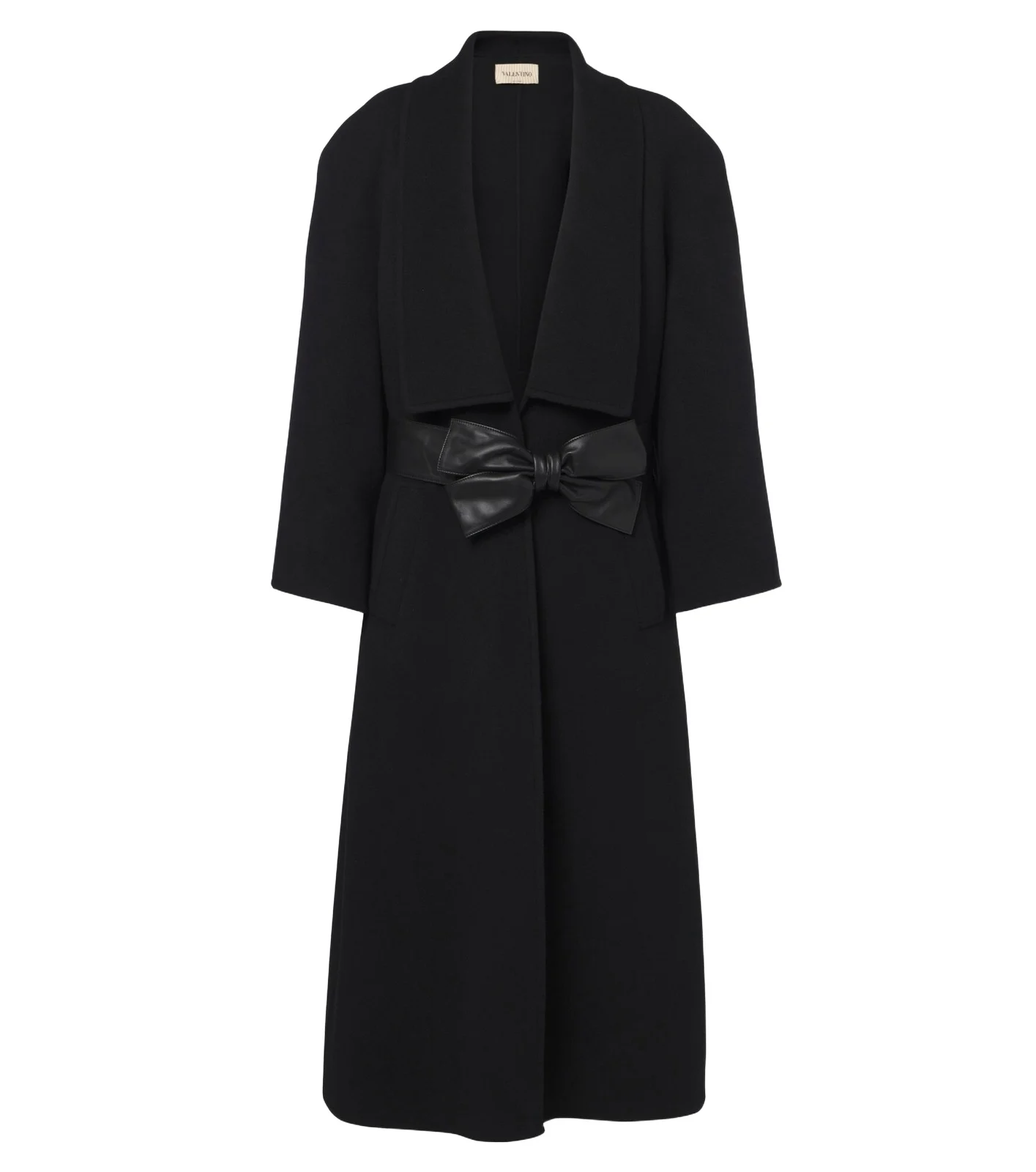 Valentino Garavani Bow-detail wool and cashmere coat