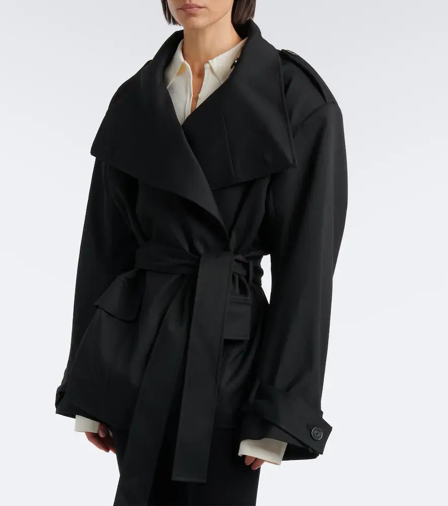 The Frankie Shop Tavea belted double-breasted jacket | Thumbnail 4 The Frankie Shop Tavea belted double-breasted jacket | Thumbnail 4