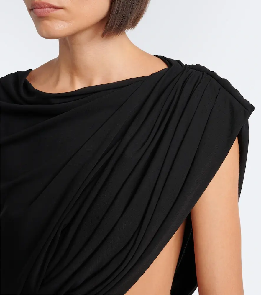 Balenciaga Draped one-shoulder jersey top | Thumbnail 5 Balenciaga Draped one-shoulder jersey top | Thumbnail 5