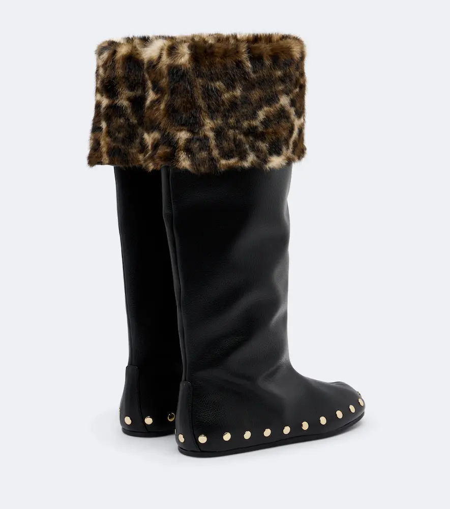 Ganni Jenny studded knee-high boots | Thumbnail 3