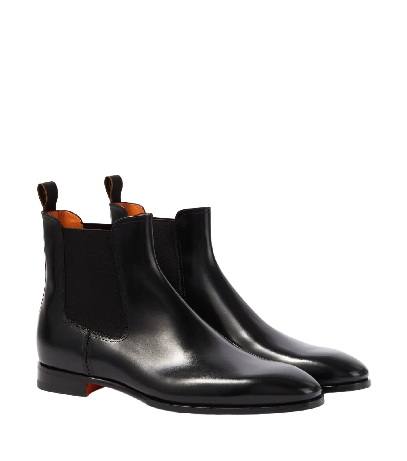 Santoni Leather Chelsea boots