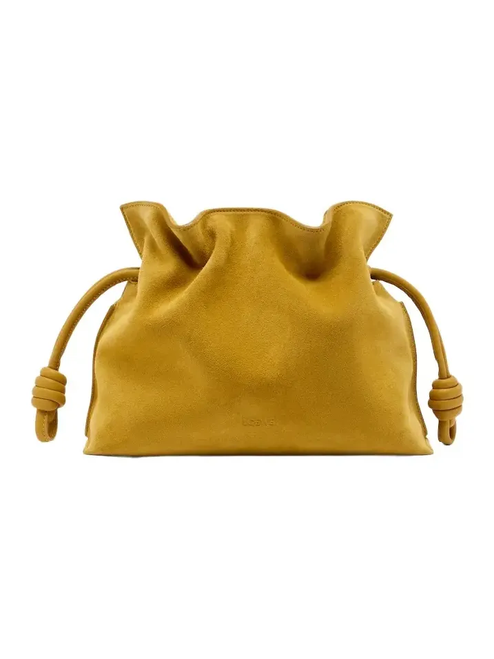Loewe Flamenco Medium suede clutch
