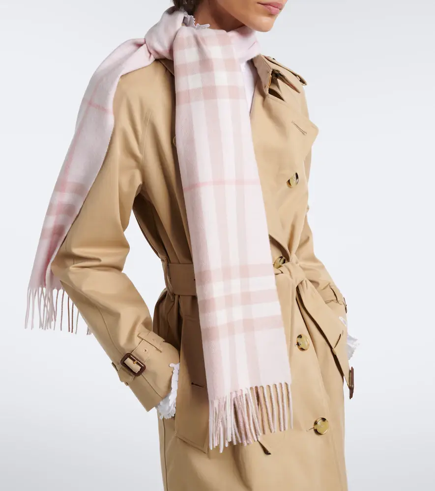 Burberry Check cashmere scarf | Thumbnail 5 Burberry Check cashmere scarf | Thumbnail 5