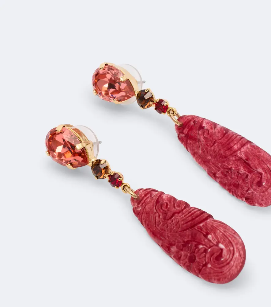 Jennifer Behr Corinna embellished drop earrings | Thumbnail 4