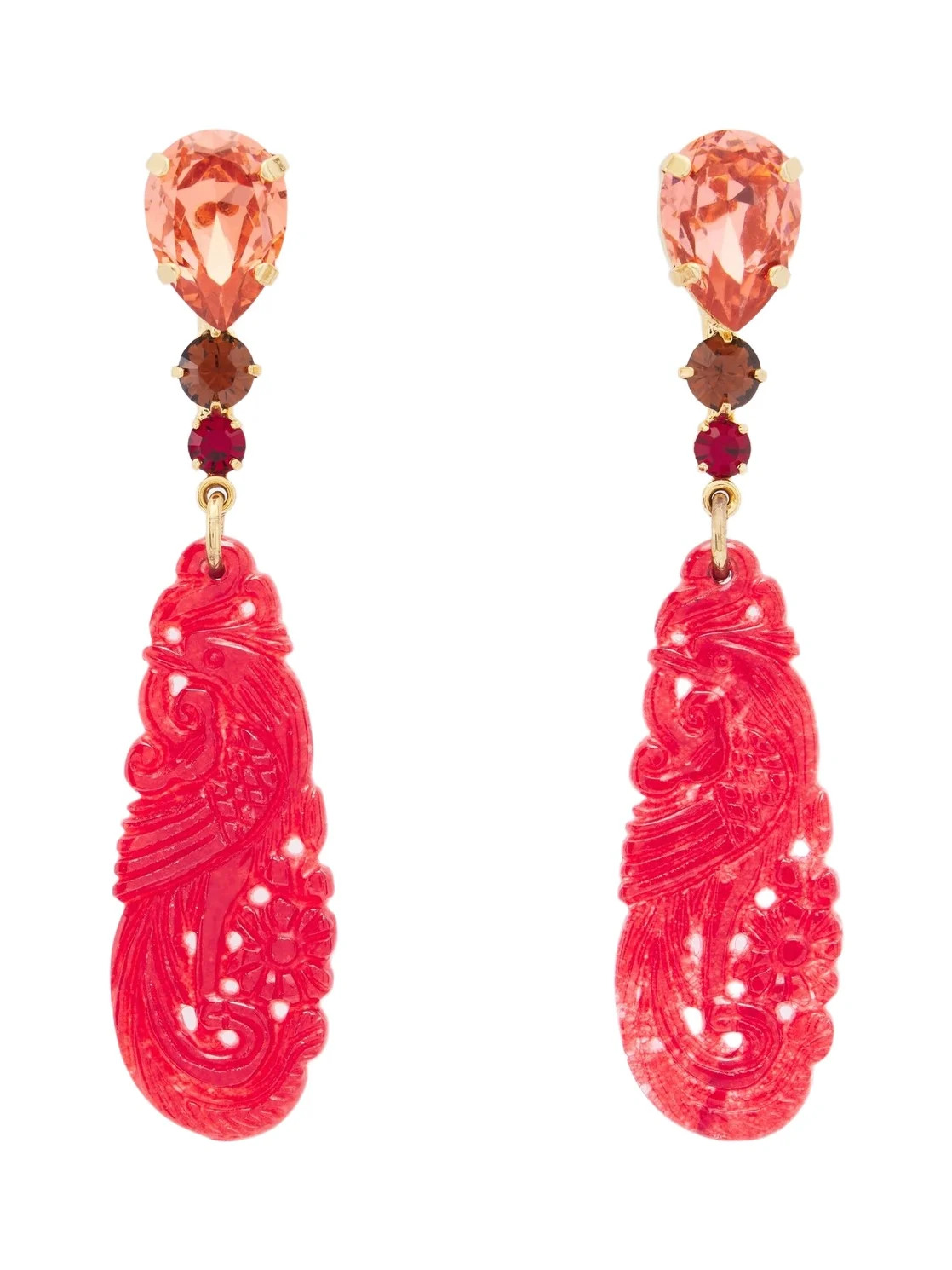 Corinna embellished drop earrings
