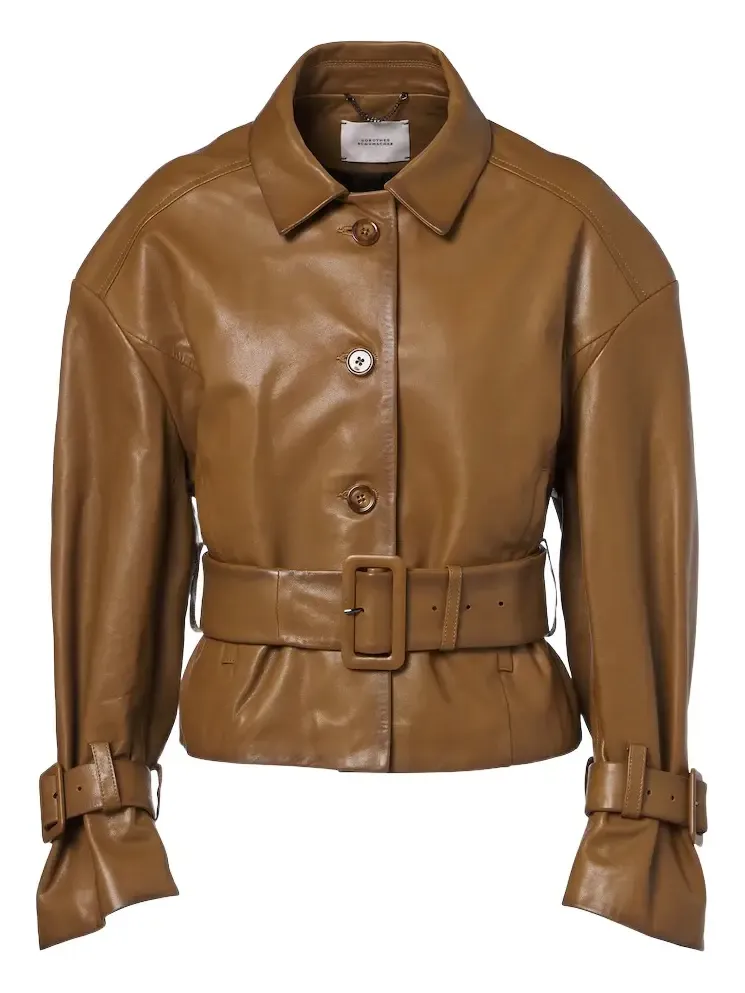 Sleek Statement Belted leather jacket Sleek Statement Belted leather jacket