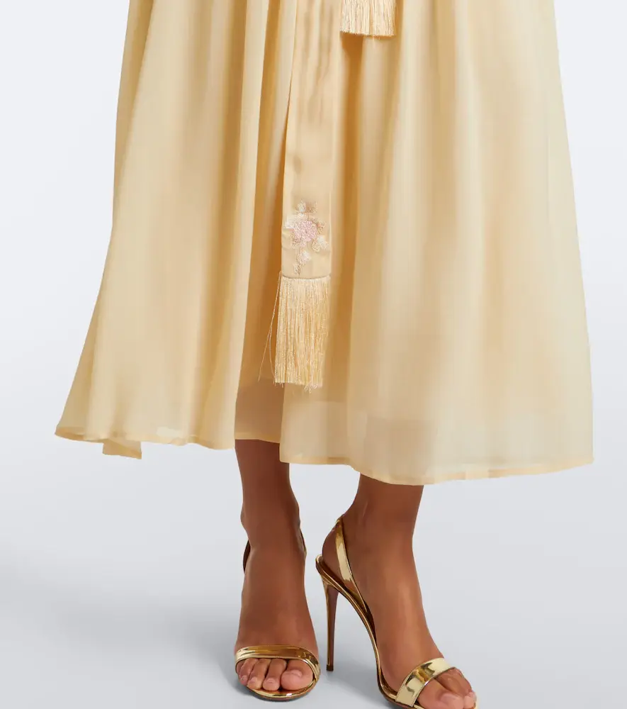 Zimmermann Valiant belted pleated midi skirt | Thumbnail 2 Zimmermann Valiant belted pleated midi skirt | Thumbnail 2