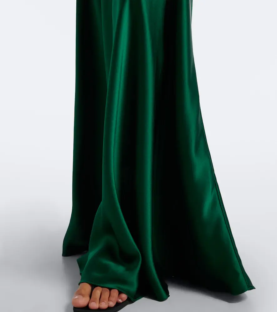 Rodarte Lace-trimmed silk satin gown | Thumbnail 4