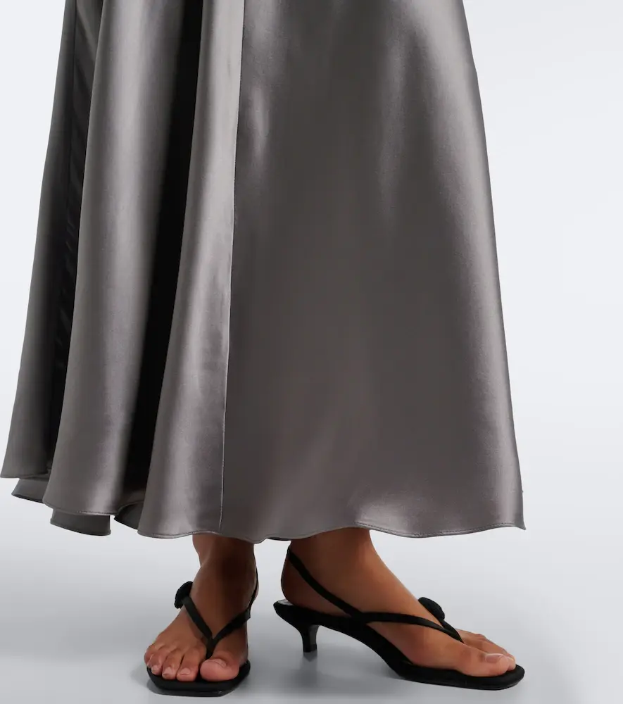Rodarte Lace-trimmed silk satin gown | Thumbnail 4 Rodarte Lace-trimmed silk satin gown | Thumbnail 4