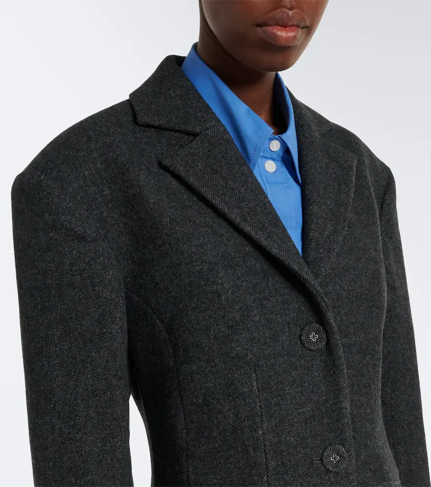 Ganni Wool and cashmere-blend coat | Thumbnail 2 Ganni Wool and cashmere-blend coat | Thumbnail 2