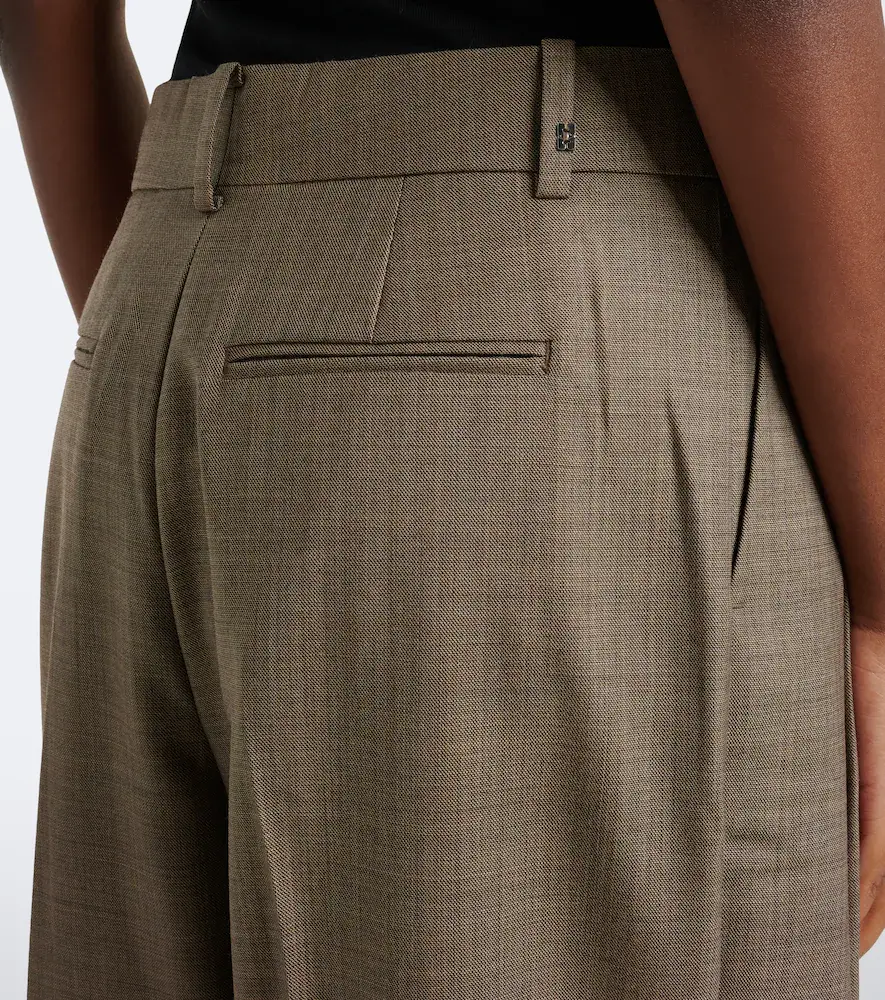 Ganni Wool-blend wide-leg pants | Thumbnail 2