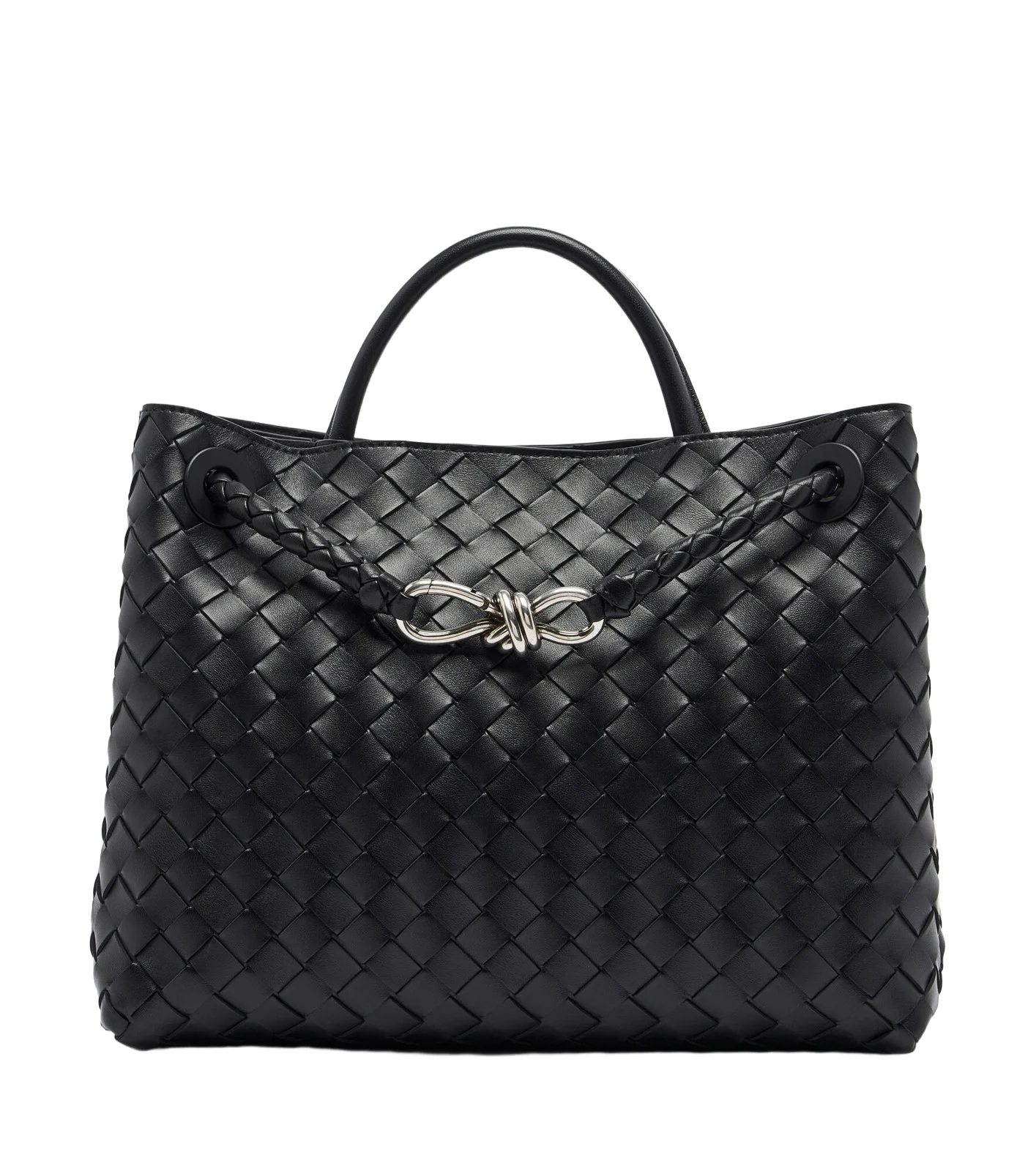 Bottega Veneta Andiamo Intrecciato Large leather top-handle bag