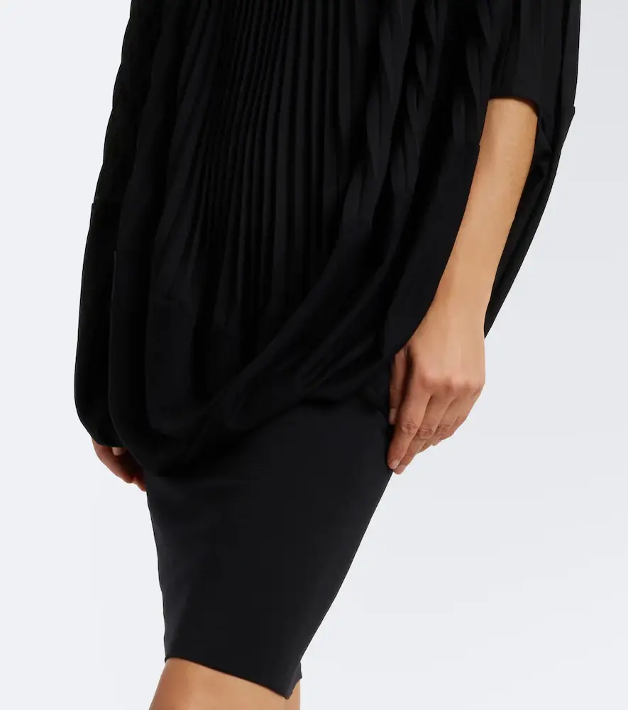 Junya Watanabe Pleated wool-paneled midi dress | Thumbnail 2 Junya Watanabe Pleated wool-paneled midi dress | Thumbnail 2