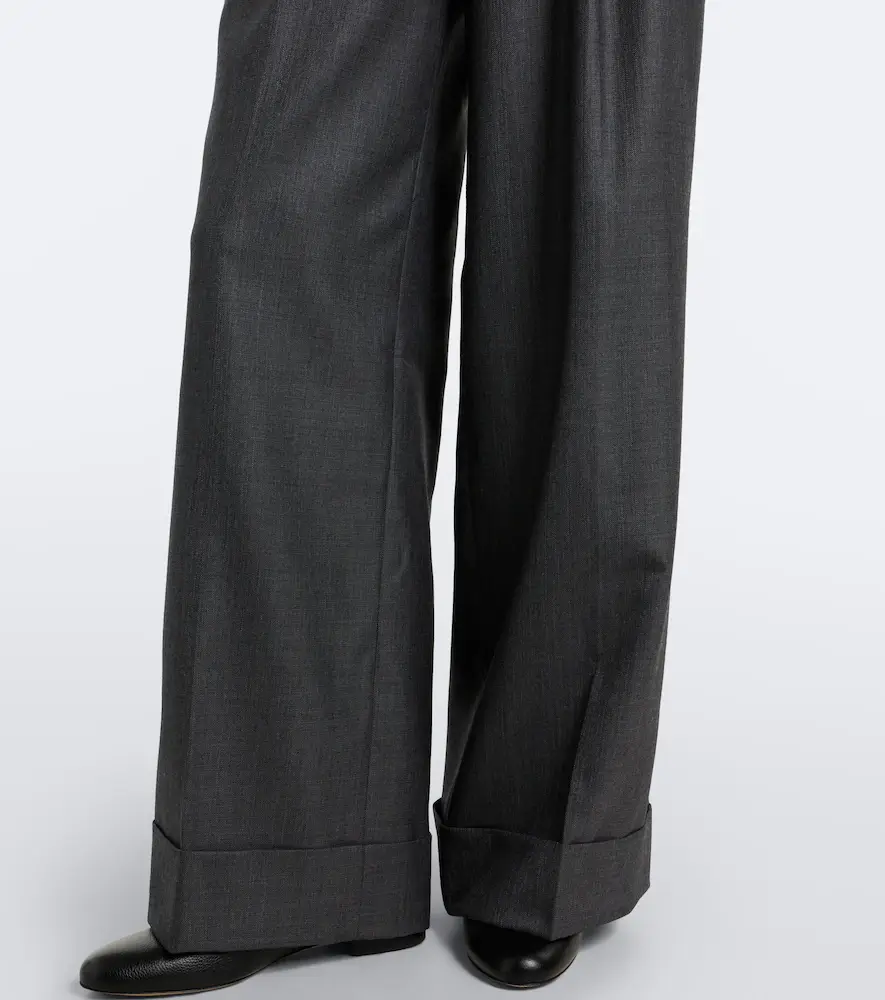 Junya Watanabe Pleated wool wide-leg pants | Thumbnail 2 Junya Watanabe Pleated wool wide-leg pants | Thumbnail 2