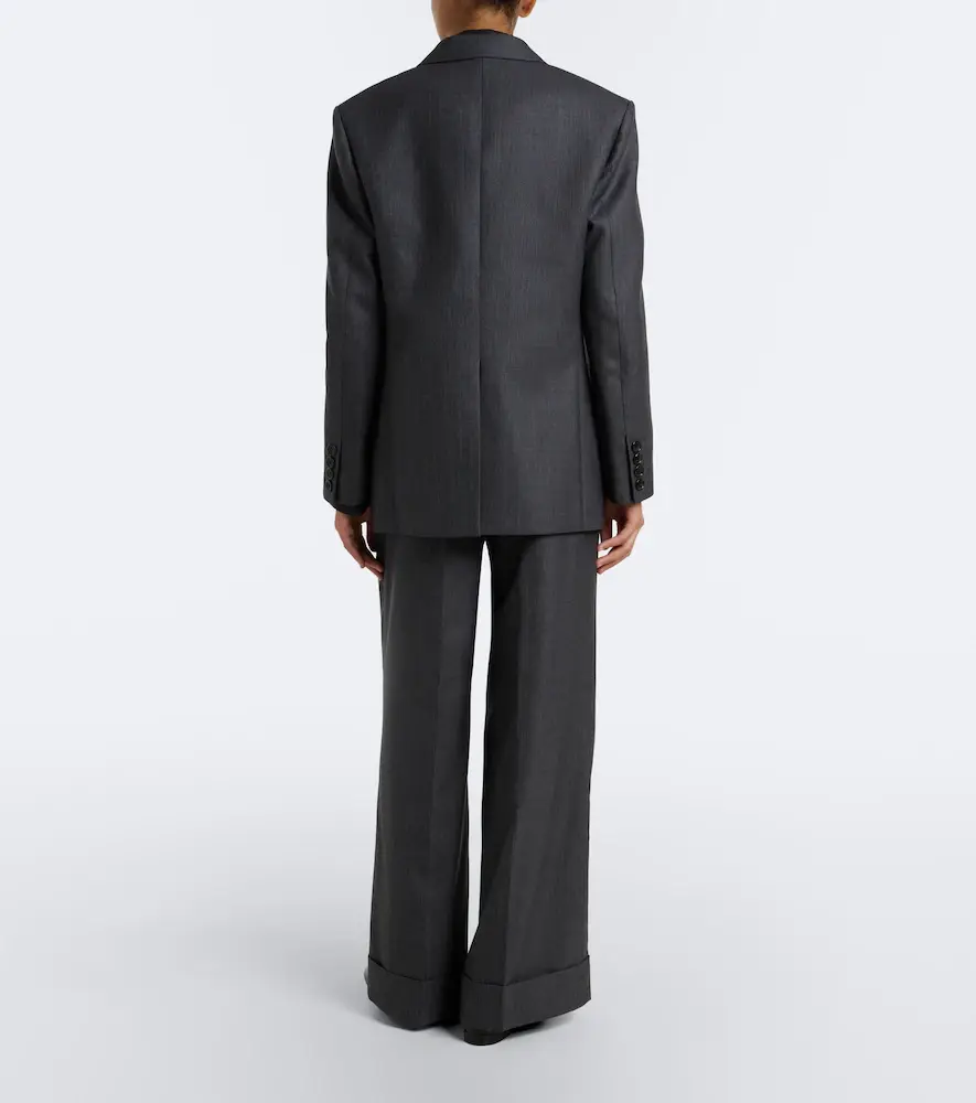 Junya Watanabe Pleated wool wide-leg pants | Thumbnail 3 Junya Watanabe Pleated wool wide-leg pants | Thumbnail 3