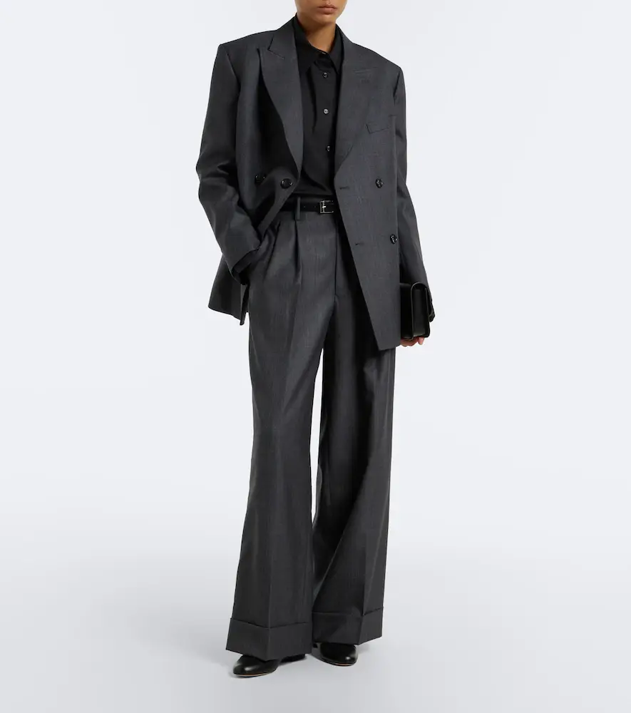 Junya Watanabe Pleated wool wide-leg pants | Thumbnail 5 Junya Watanabe Pleated wool wide-leg pants | Thumbnail 5