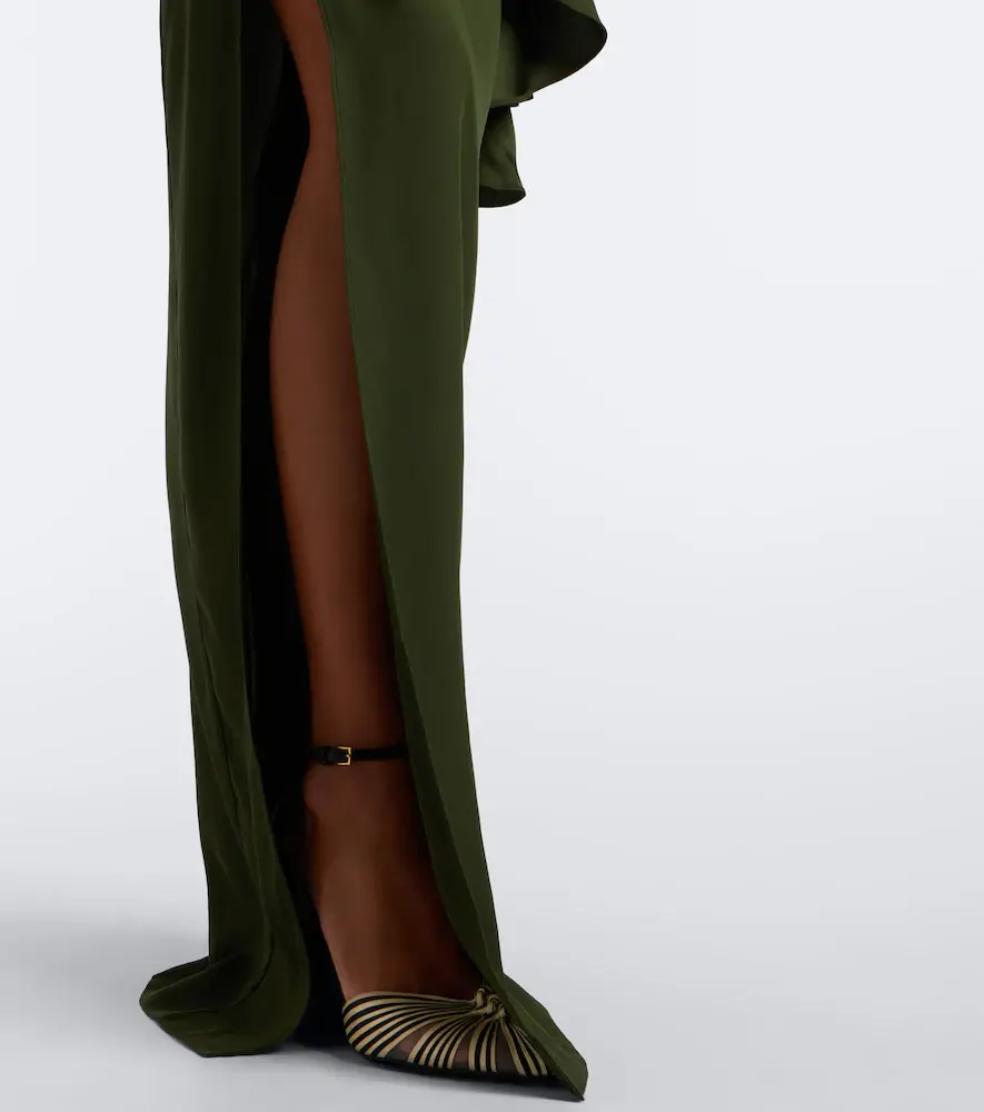 Taller Marmo Brooks draped scarf-detail gown | Thumbnail 2 Taller Marmo Brooks draped scarf-detail gown | Thumbnail 2
