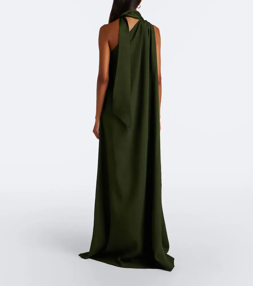 Taller Marmo Astor scarf-detail one-shoulder gown | Thumbnail 3 Taller Marmo Astor scarf-detail one-shoulder gown | Thumbnail 3