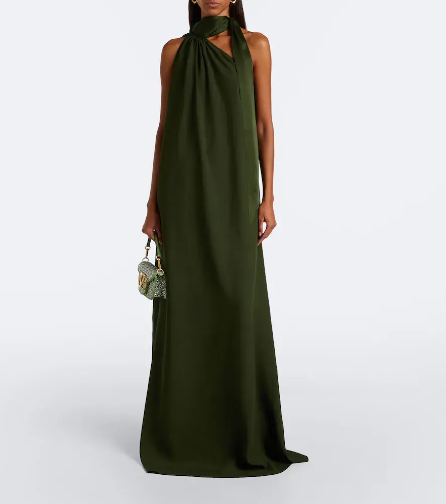 Taller Marmo Astor scarf-detail one-shoulder gown | Thumbnail 4 Taller Marmo Astor scarf-detail one-shoulder gown | Thumbnail 4