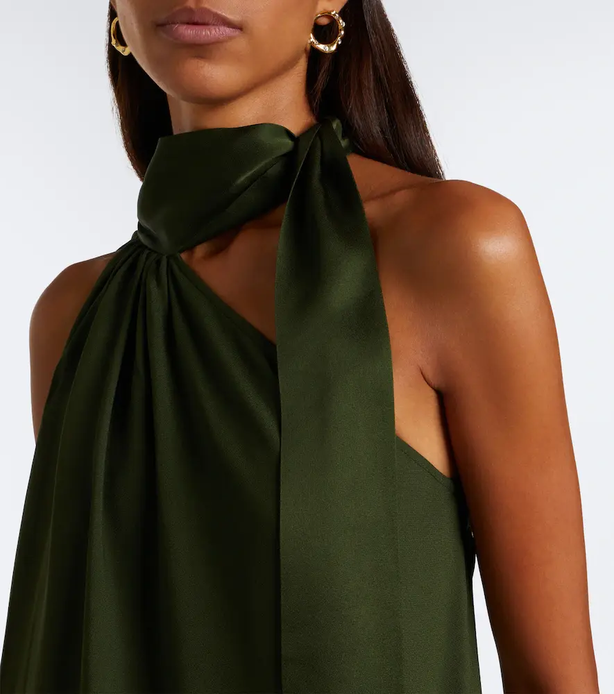 Taller Marmo Astor scarf-detail one-shoulder gown | Thumbnail 6 Taller Marmo Astor scarf-detail one-shoulder gown | Thumbnail 6