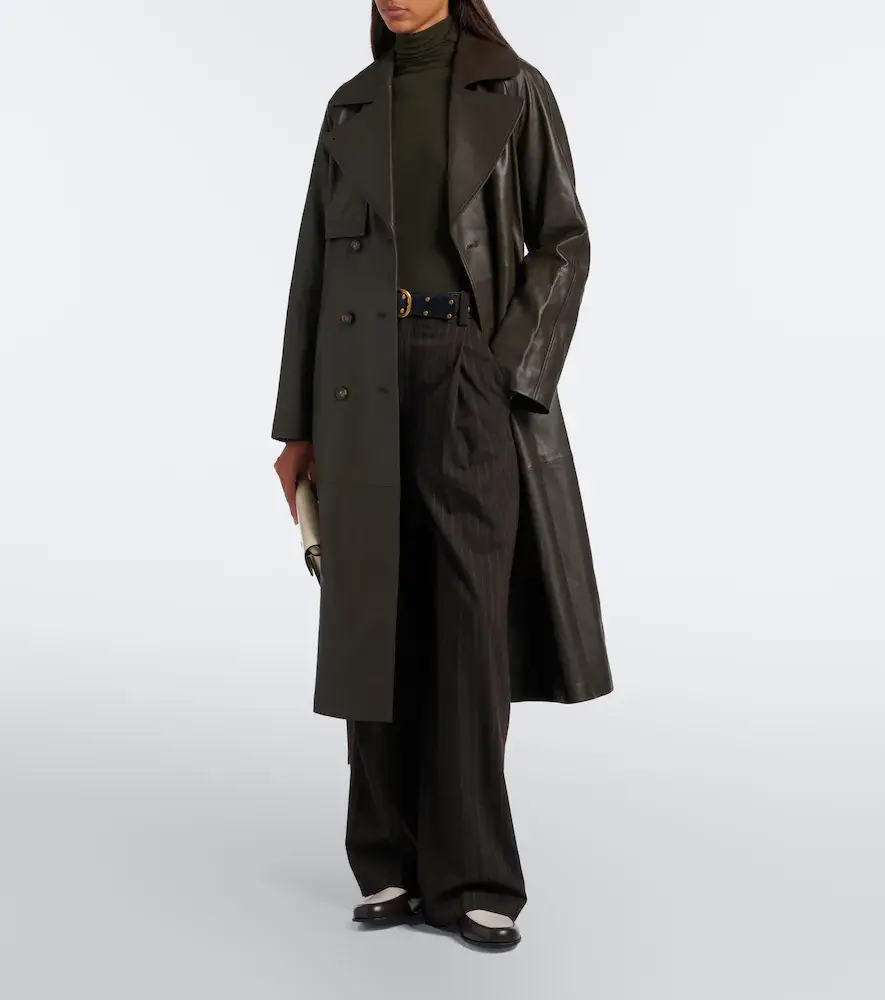 Vince Leather trench coat | Thumbnail 2 Vince Leather trench coat | Thumbnail 2