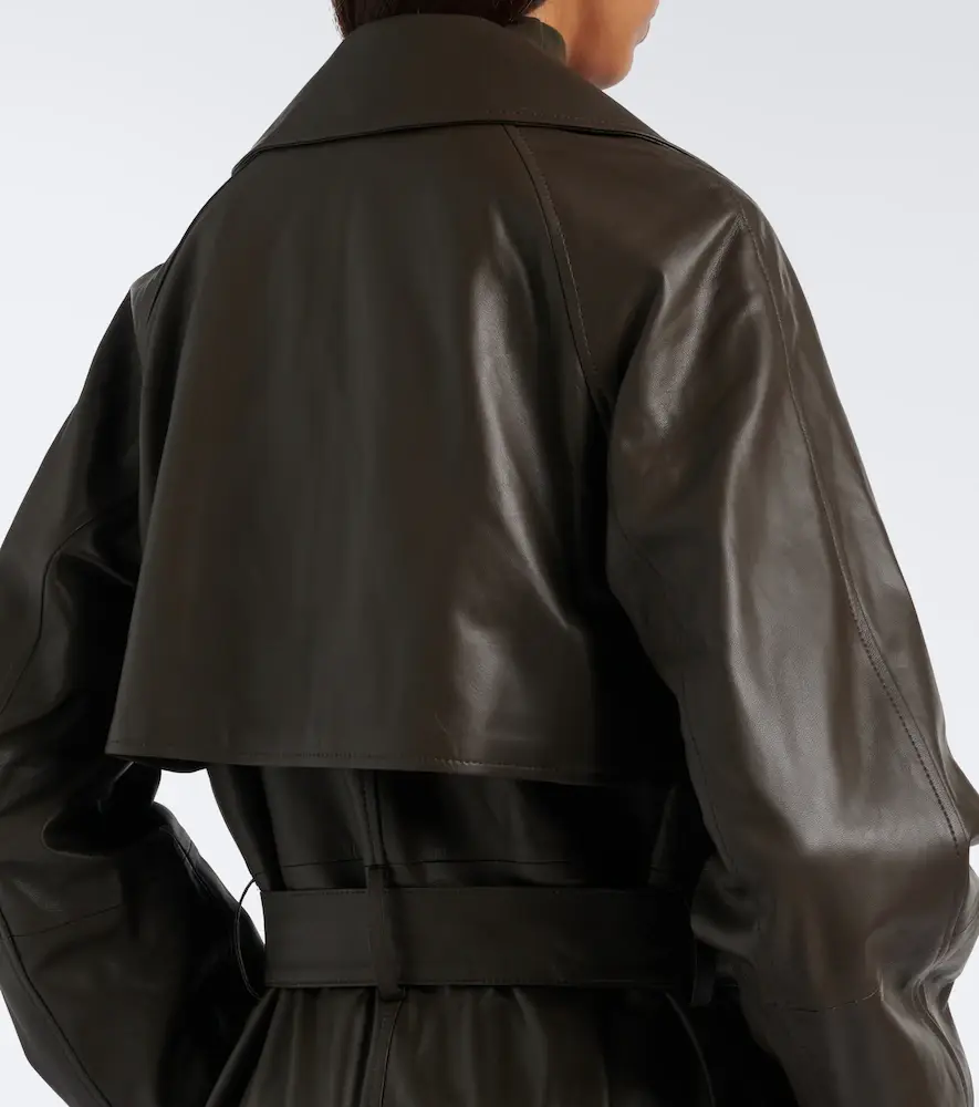 Vince Leather trench coat | Thumbnail 3 Vince Leather trench coat | Thumbnail 3