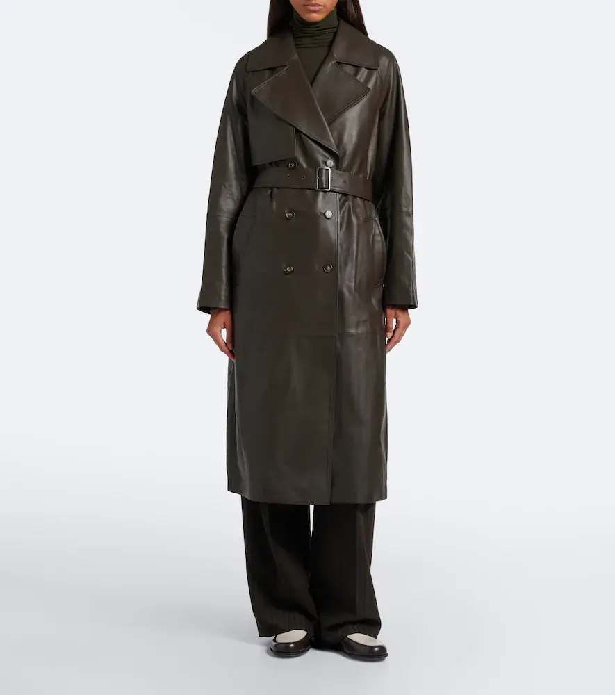 Vince Leather trench coat | Thumbnail 5 Vince Leather trench coat | Thumbnail 5