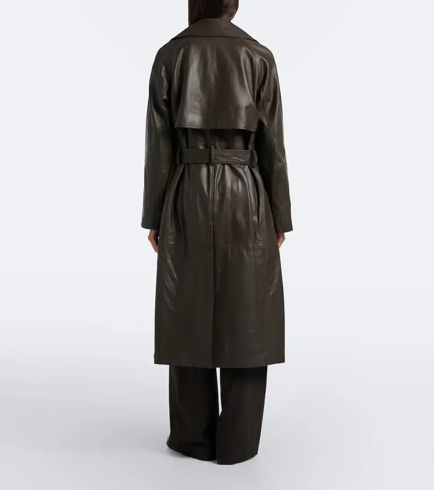 Vince Leather trench coat | Thumbnail 6 Vince Leather trench coat | Thumbnail 6